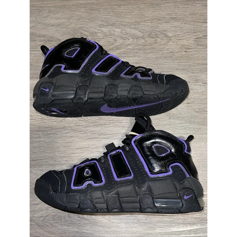 Size 7Y (GS) - Nike Air Uptemp Black Action Grape DX5954-001
